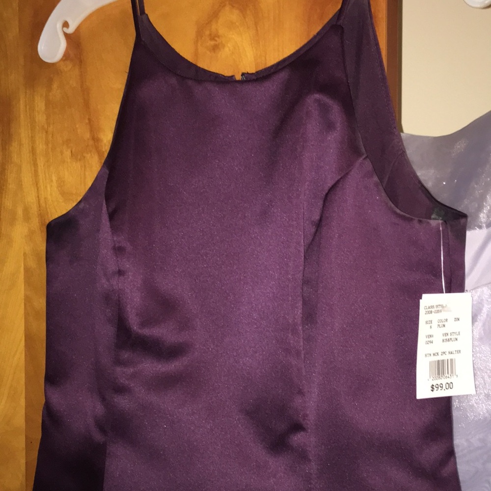 Brides maids dress plum